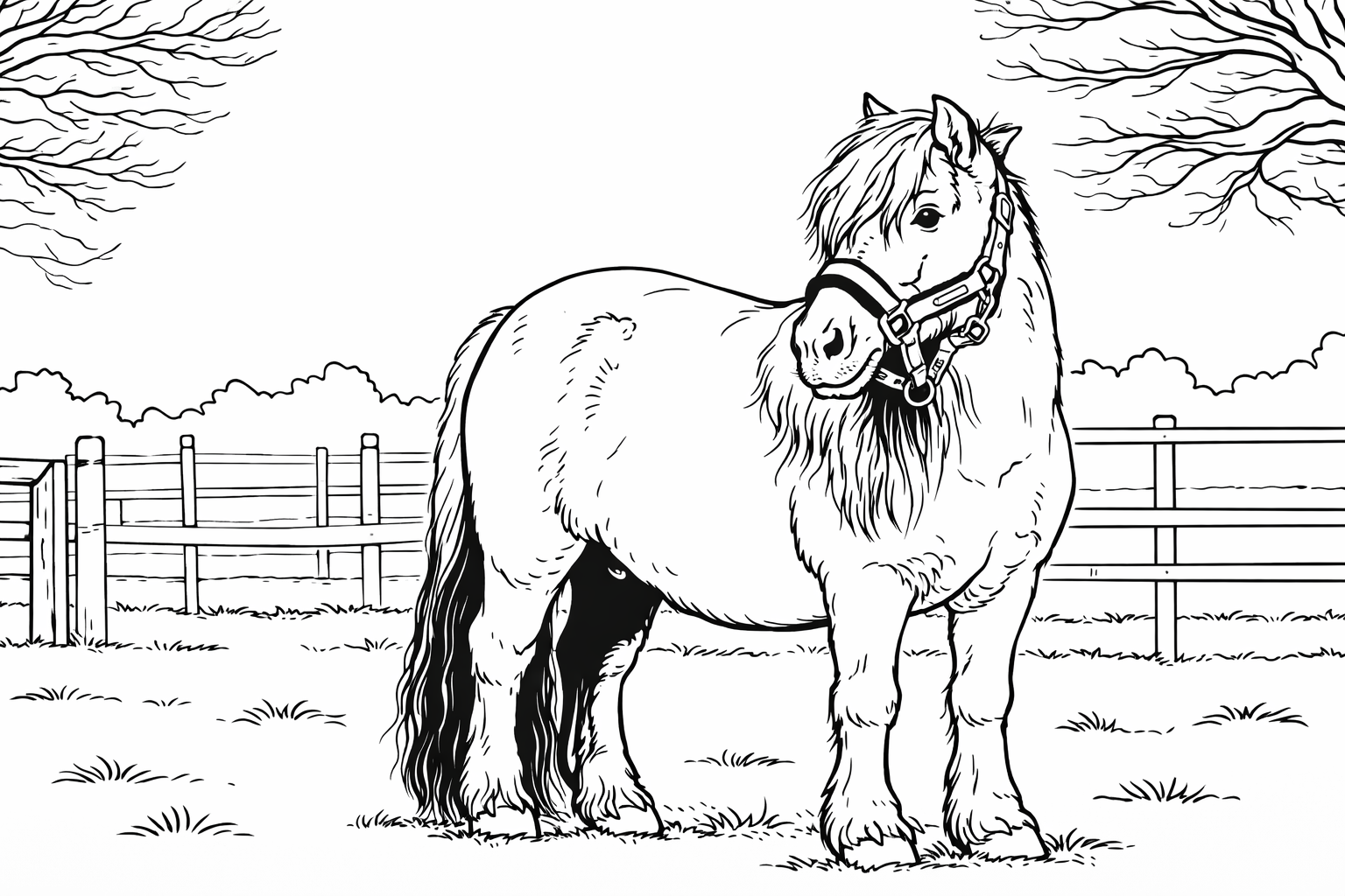 Pferde Ausmalbild - Anni