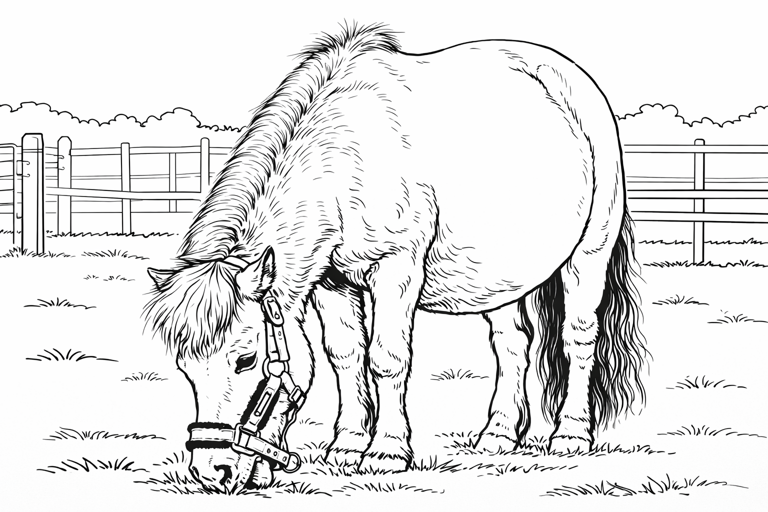 Pferde Ausmalbild - Viki